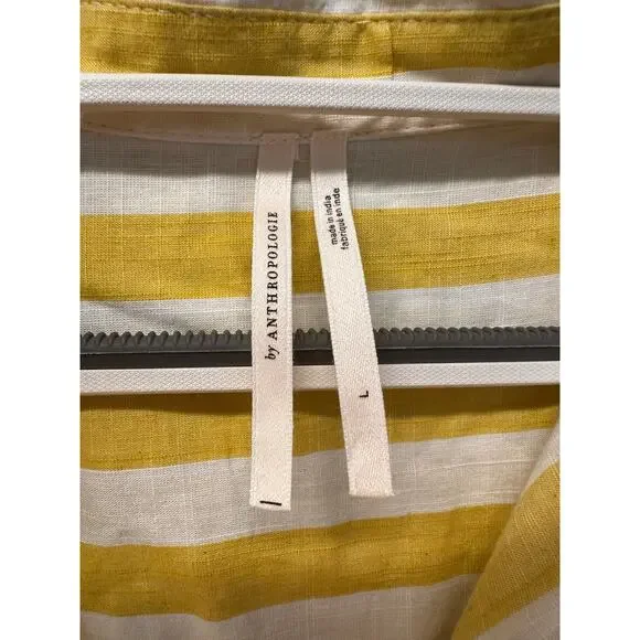 Anthropologie Striped Shirt Dress Size Large - Picture 6 of 9